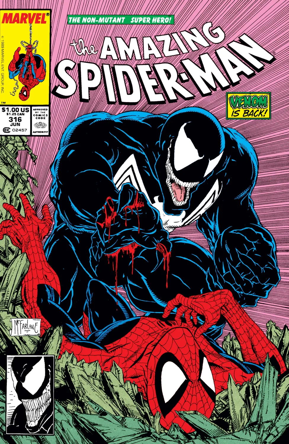 Abrams & Chronicle Spider-Man postkortboks 100 kort Marvel