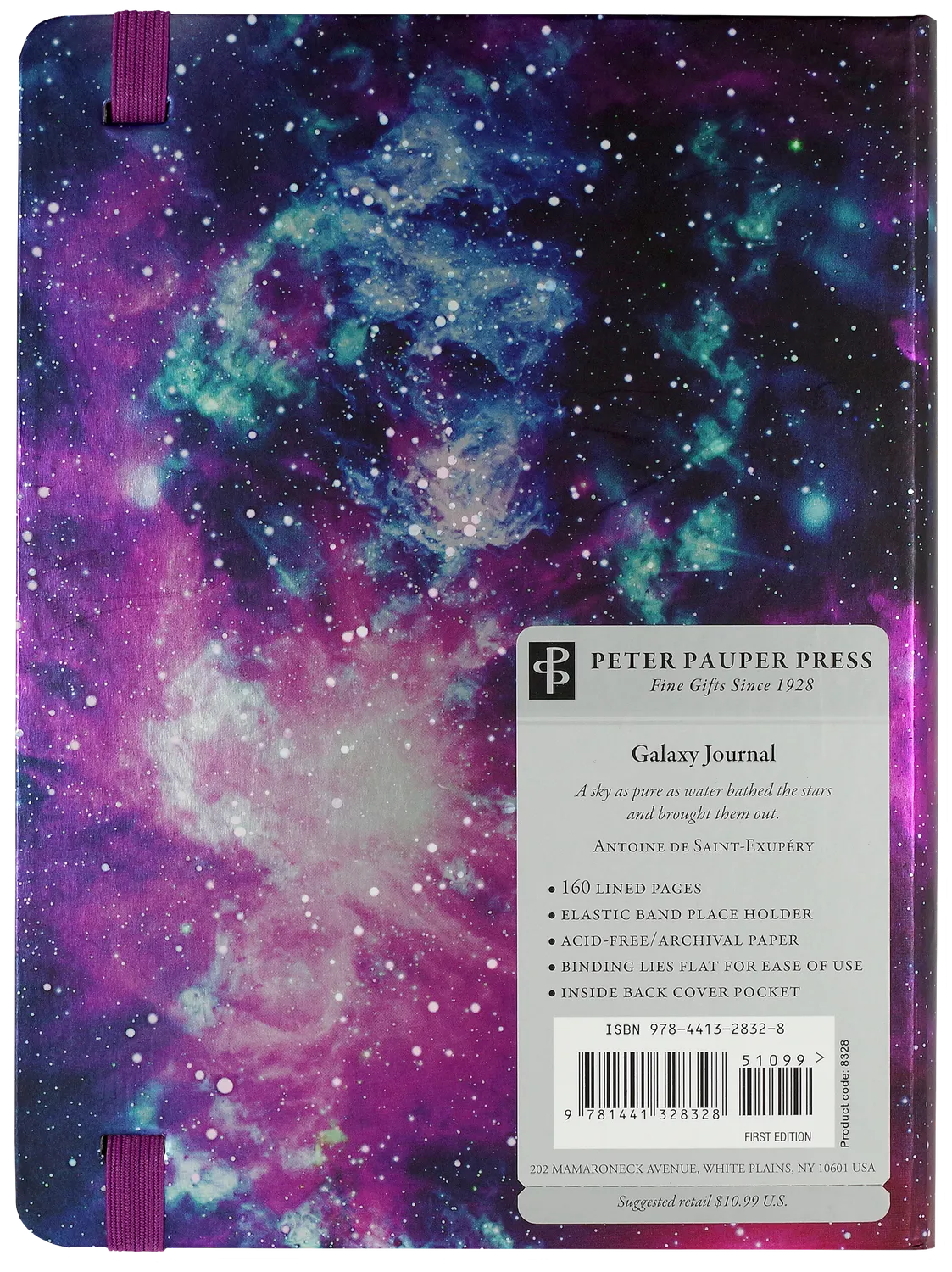 Peter Pauper Press Galaxy journal linjert 160 sider galakse