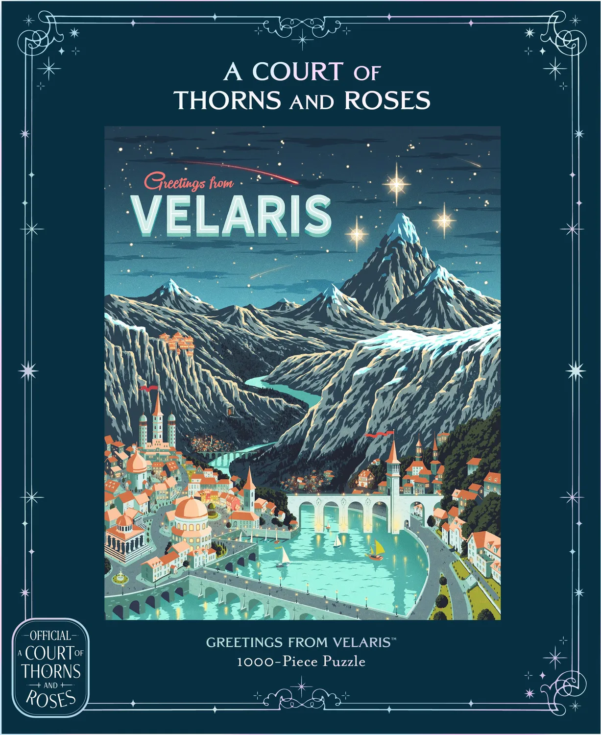 Sarah J. Maas Velaris puslespill 1000 brikker ACOTAR
