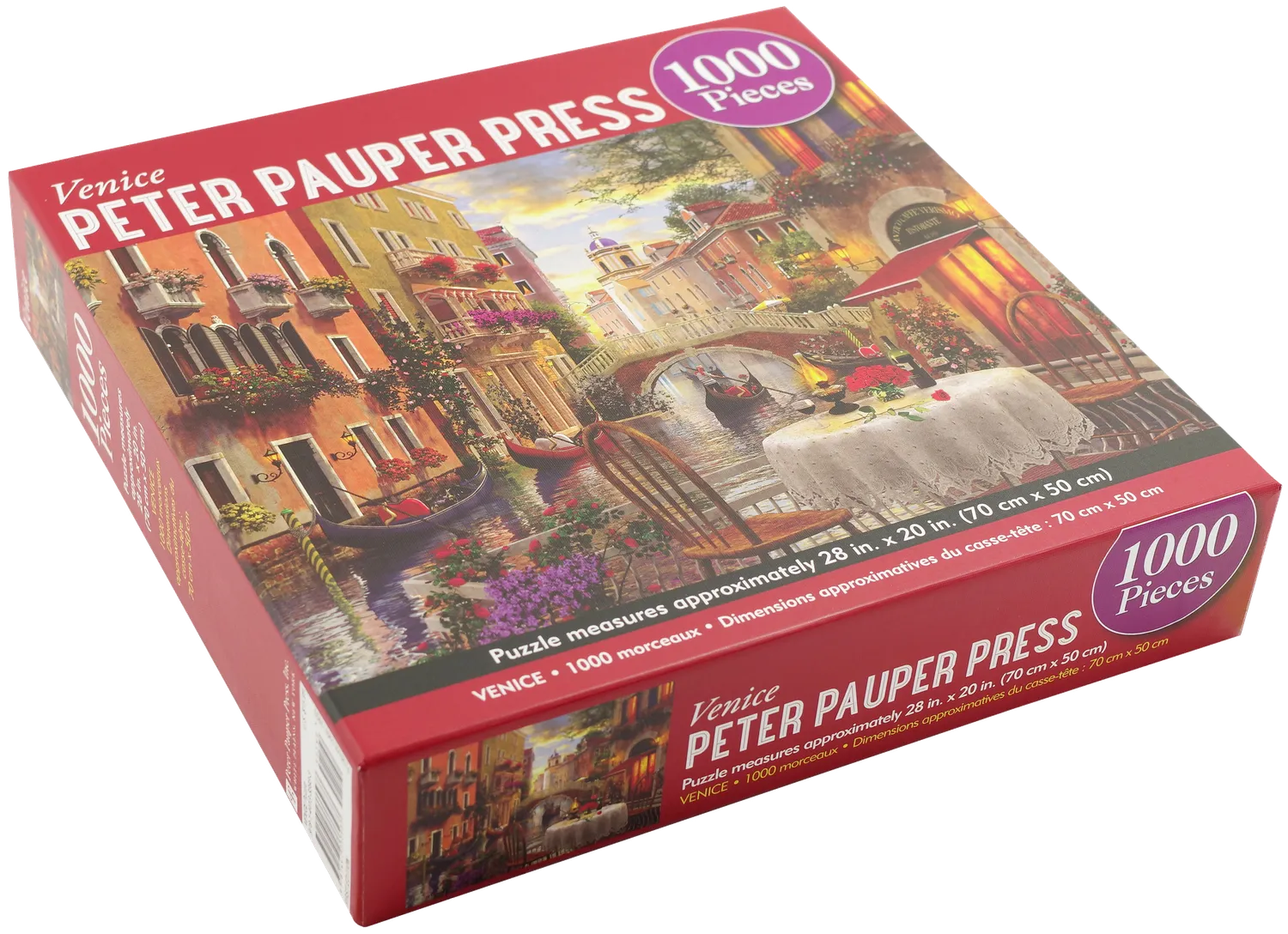 Peter Pauper Press Venice puslespill 1000 brikker solnedgang
