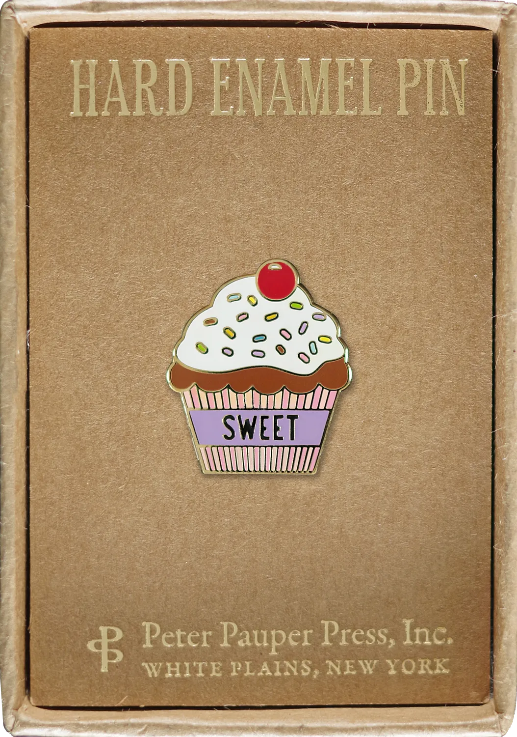 Peter Pauper Press Sweet Cupcake emaljepinne gaveeske