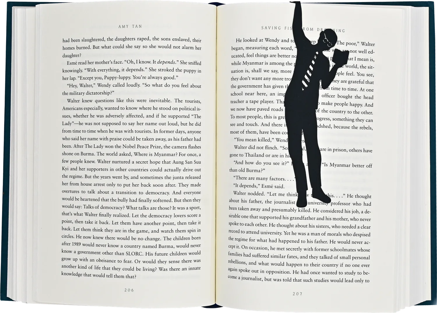 Peter Pauper Press Book Lover Hanging bokmerke metall svart