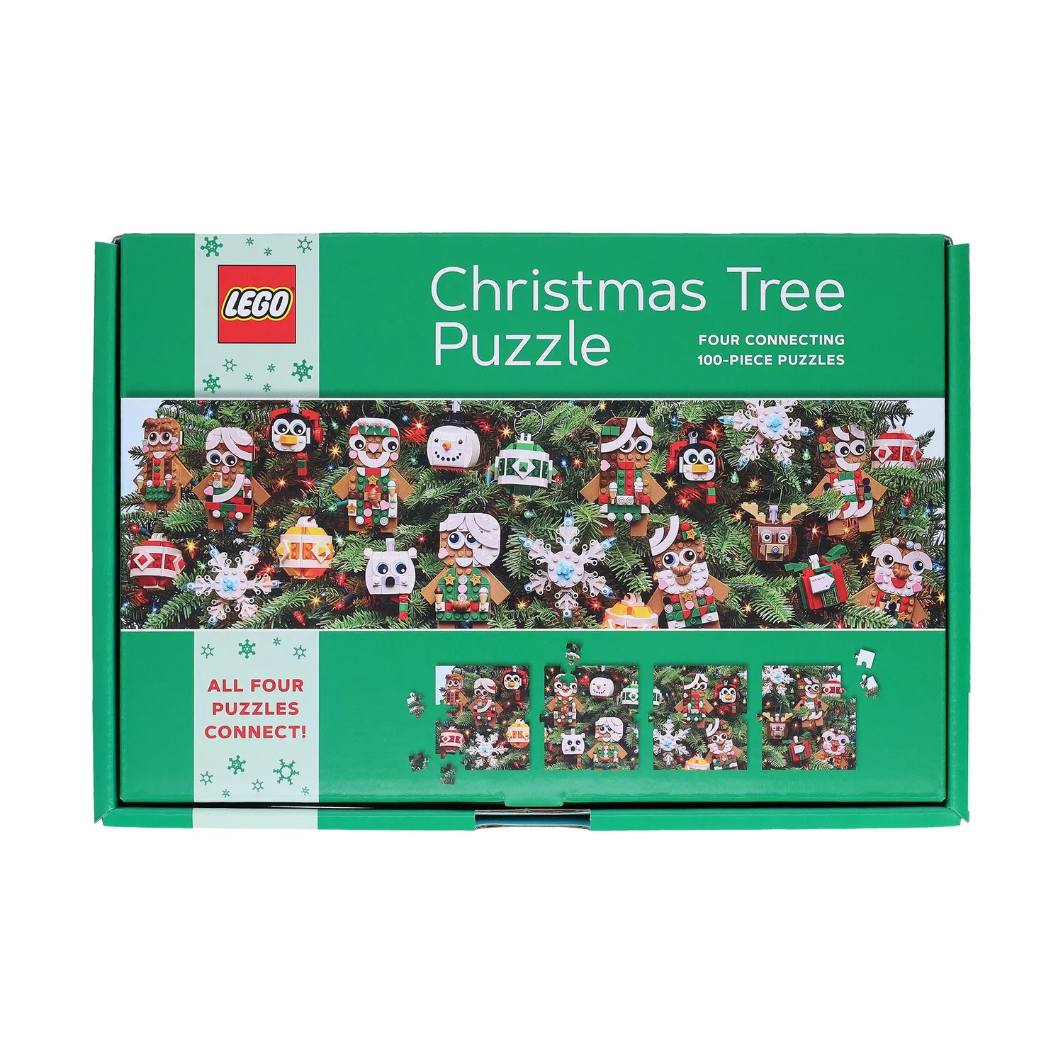Chronicle Books LEGO Christmas Tree puslespill 4x100 brikker