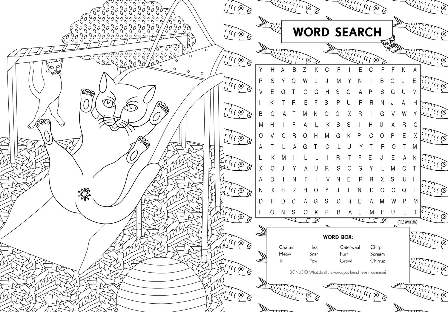 Abrams Cat Butt Coloring and Activity Book fargeleggingsbok humor