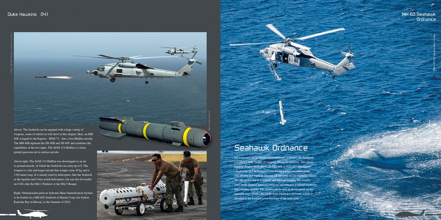 Duke Hawkins Sikorsky MH-60 R/S Seahawk bok helikopter