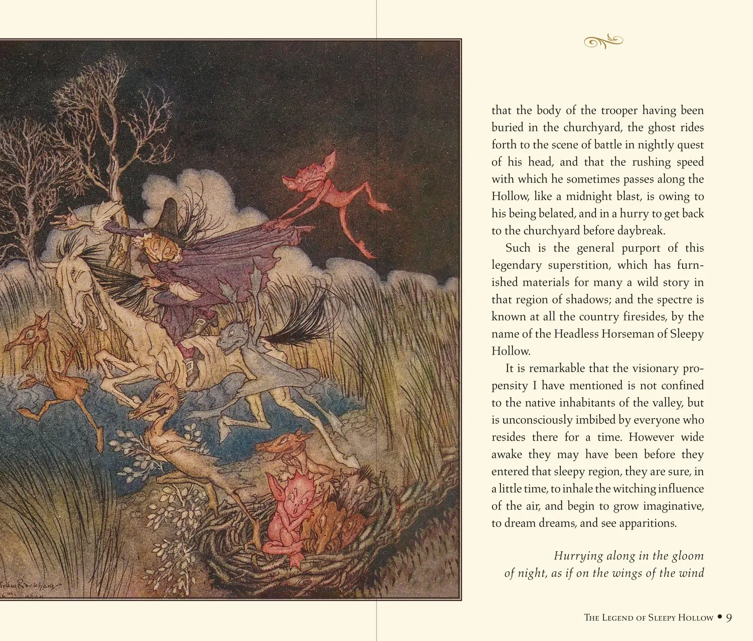 Peter Pauper Press The Legend of Sleepy Hollow gavebok innbundet