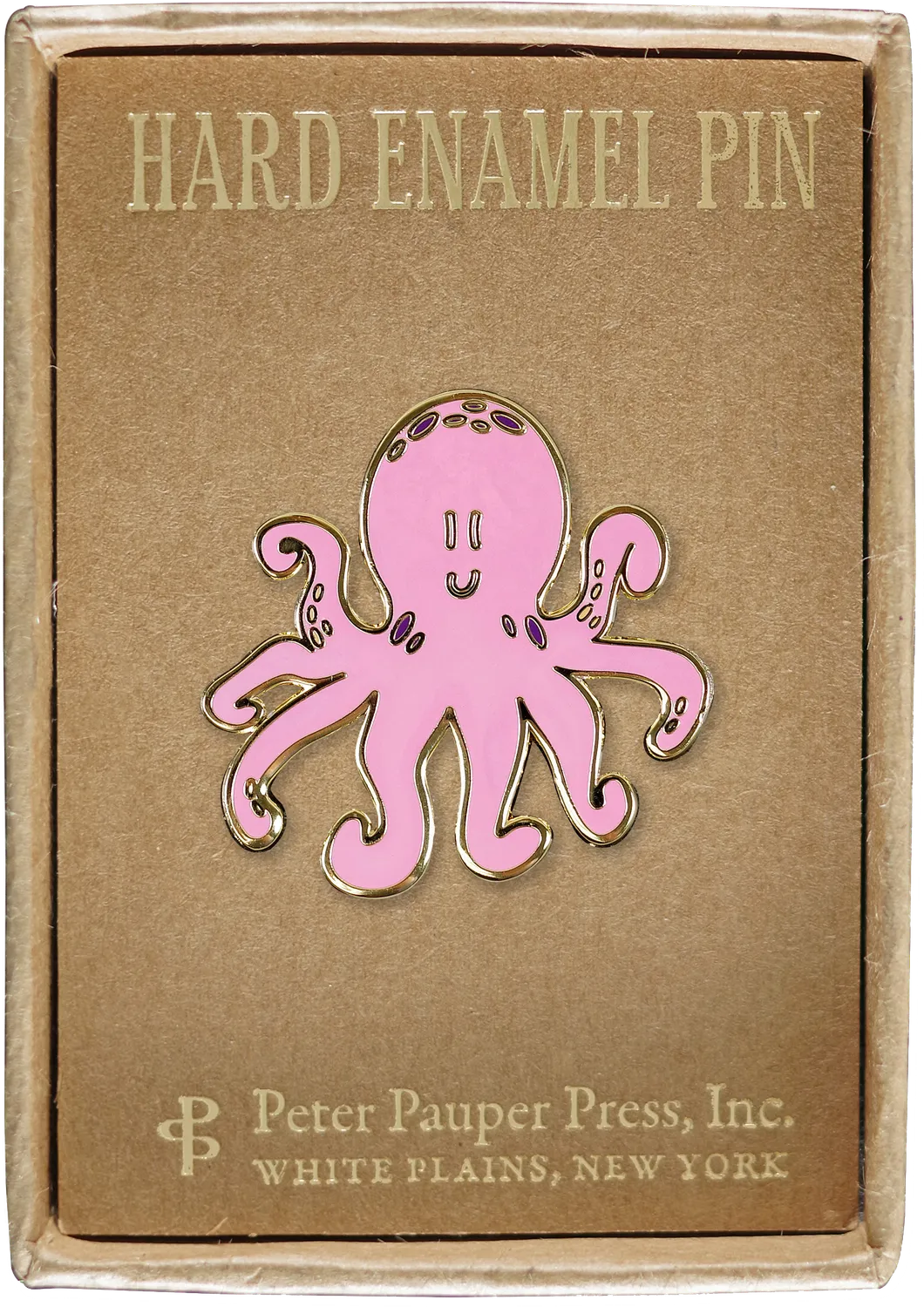Peter Pauper Press Octopus emaljepin i gaveeske