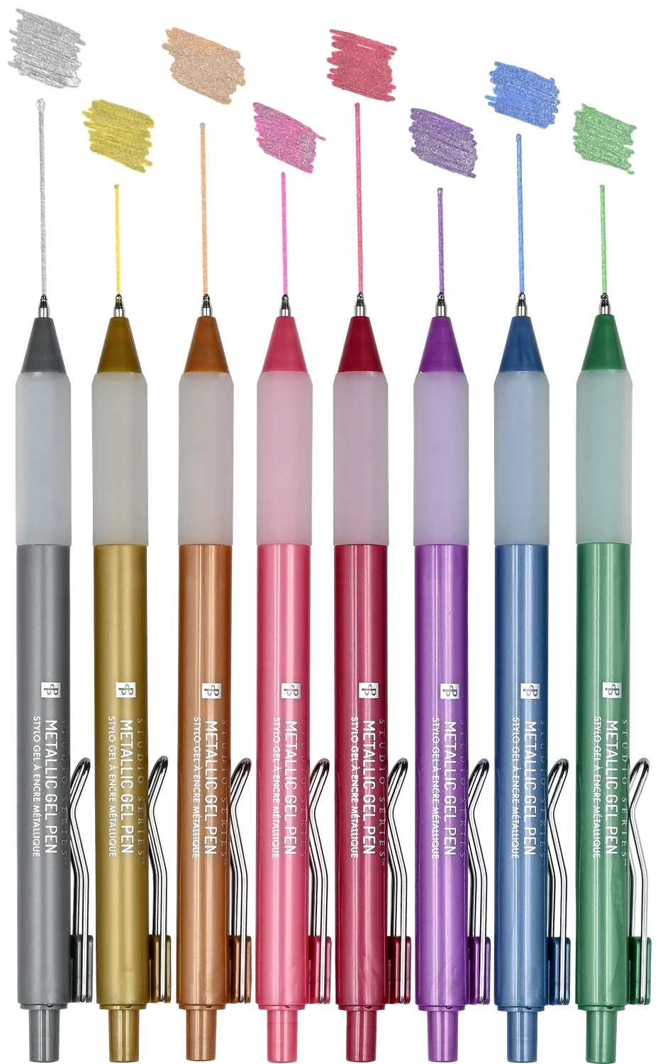 Peter Pauper Press Studio Series gelpenner metallic 8-pakning
