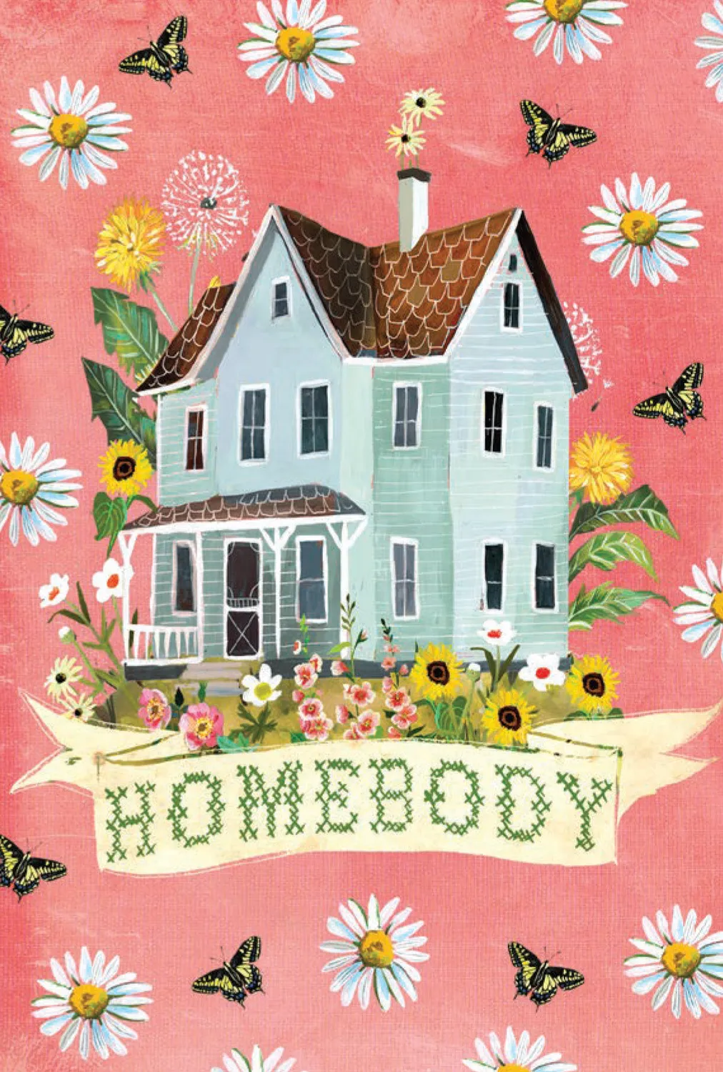 Wildflower Picnic Postcards postkortbok 100 stk Katie Daisy