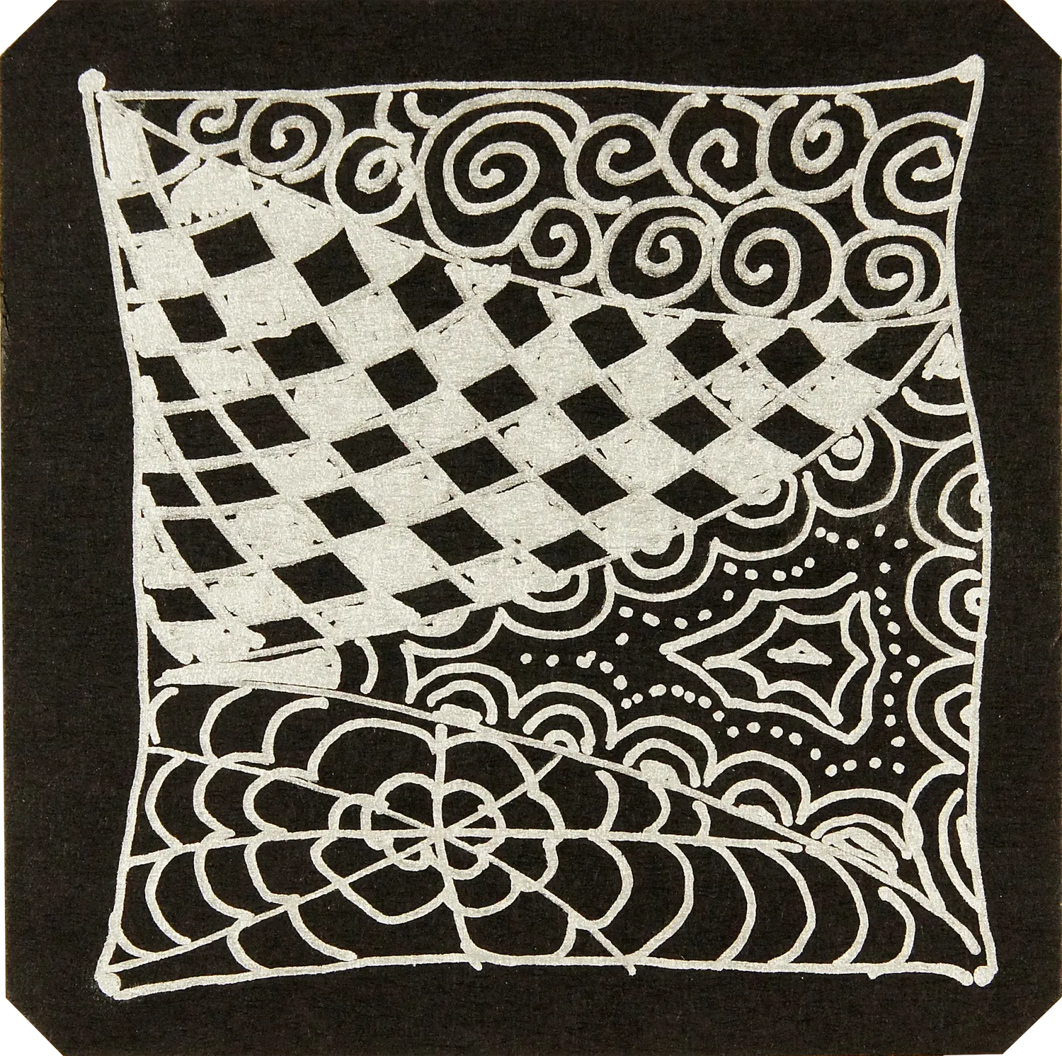 Peter Pauper Press Studio Series Artist's Tile Set Black 75 ark