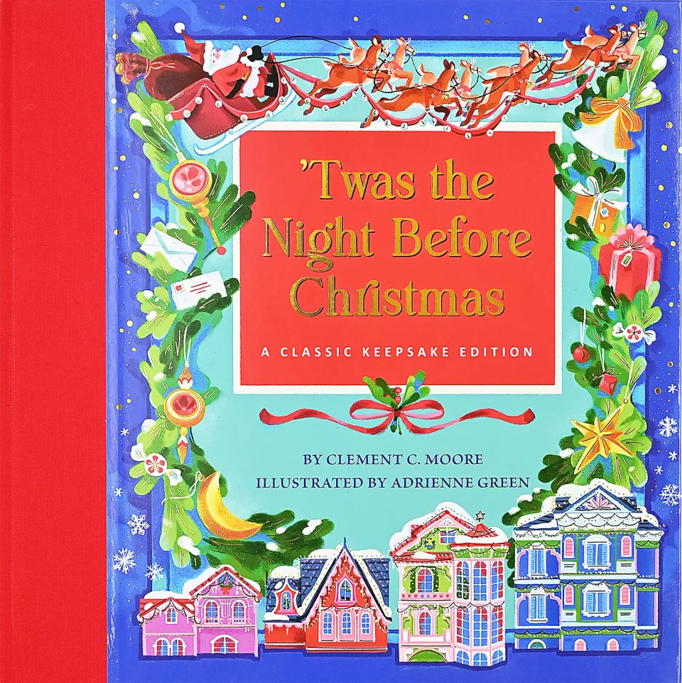 Peter Pauper Press Twas The Night Before Christmas bildebok gullsnitt