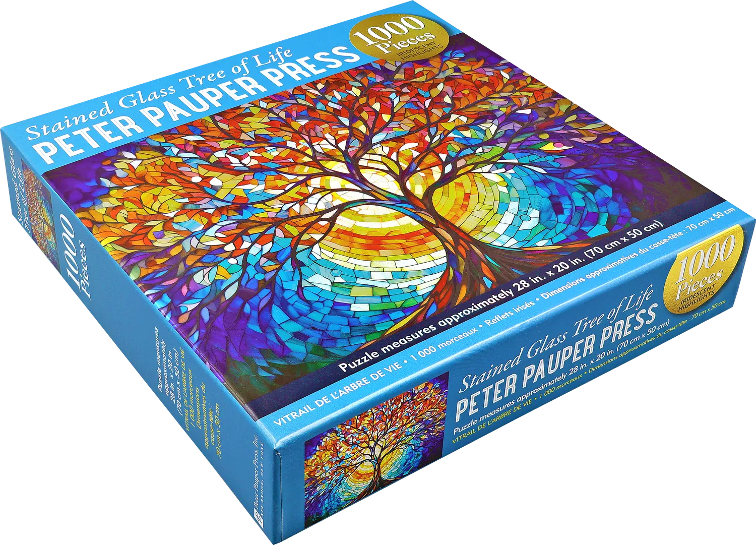 Peter Pauper Press Stained Glass Tree of Life puslespill 1000 brikker