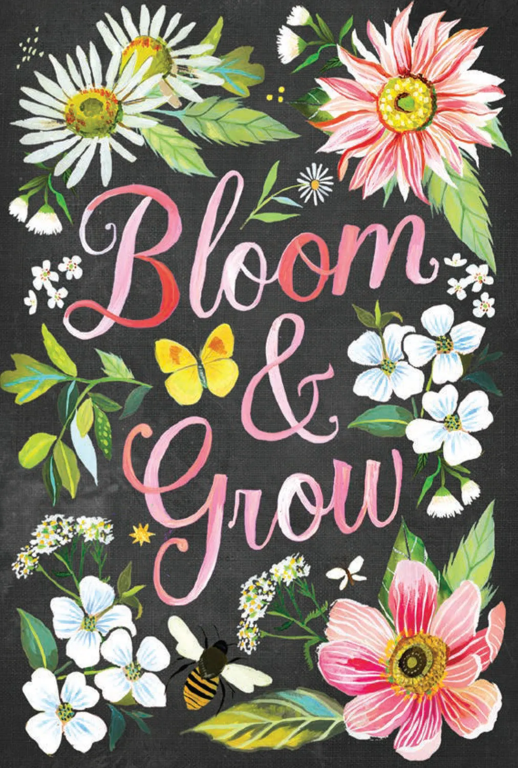 Wildflower Picnic Postcards postkortbok 100 stk Katie Daisy