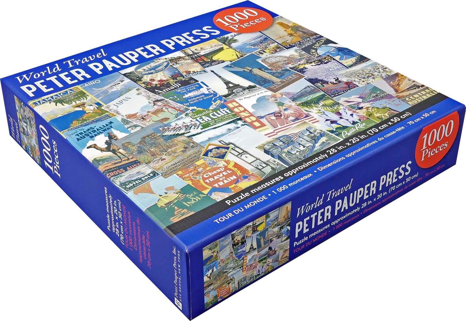 Peter Pauper Press World Travel puslespill 1000 brikker