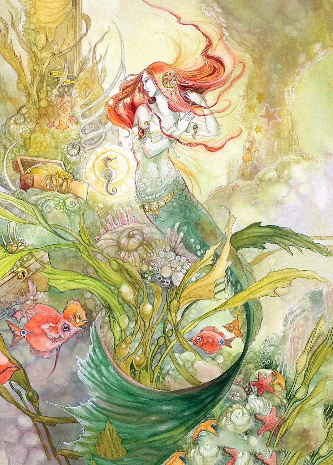 Peter Pauper Press Mermaid puslespill 1000 havfrue