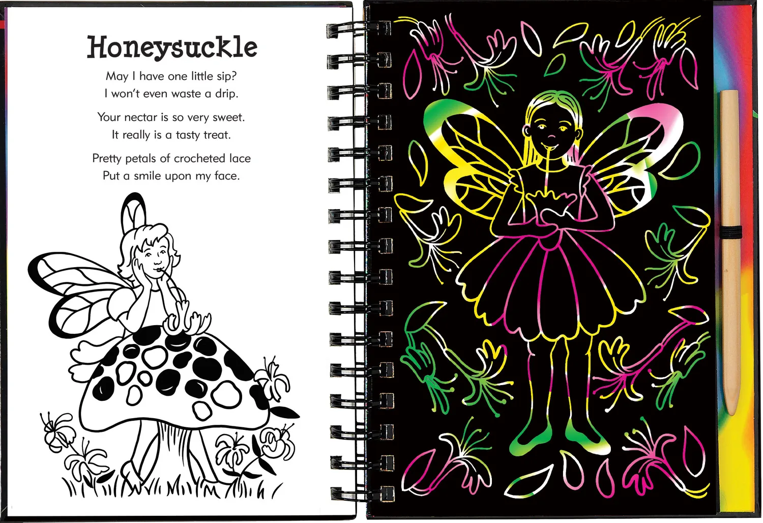 Peter Pauper Press Garden Fairies skrapebok 64 sider feer