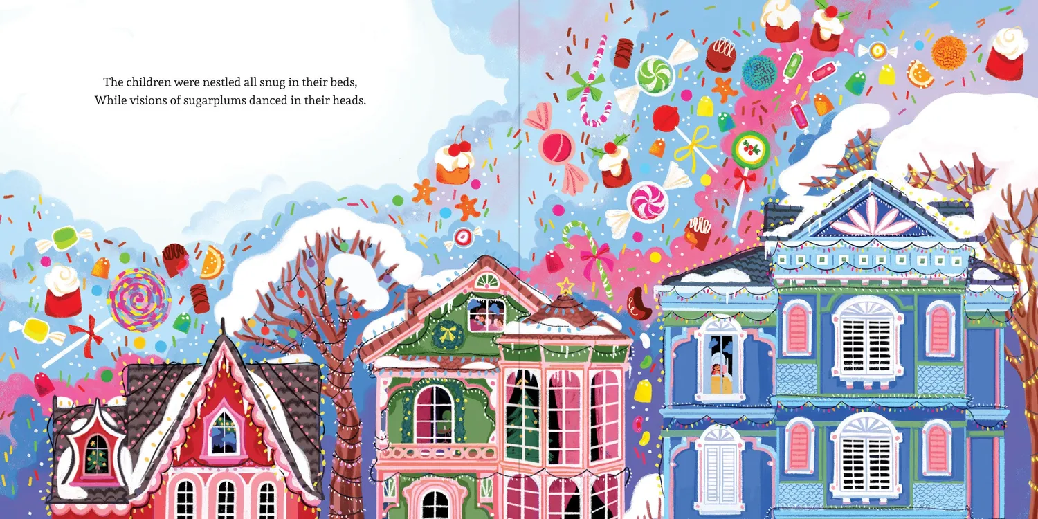 Peter Pauper Press Twas The Night Before Christmas bildebok gullsnitt