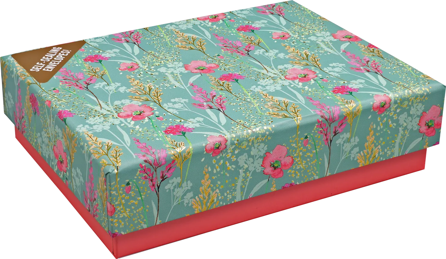 Peter Pauper Press Golden Meadow kortsett 14 kort blomster