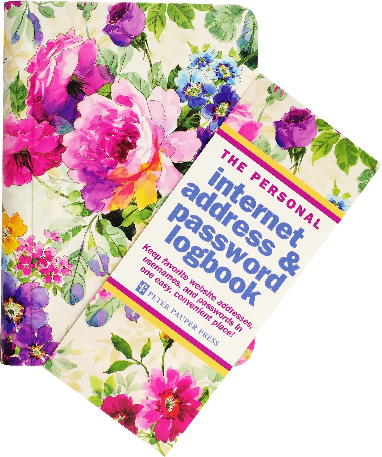 Peter Pauper Press Peony Garden passordbok loggbok