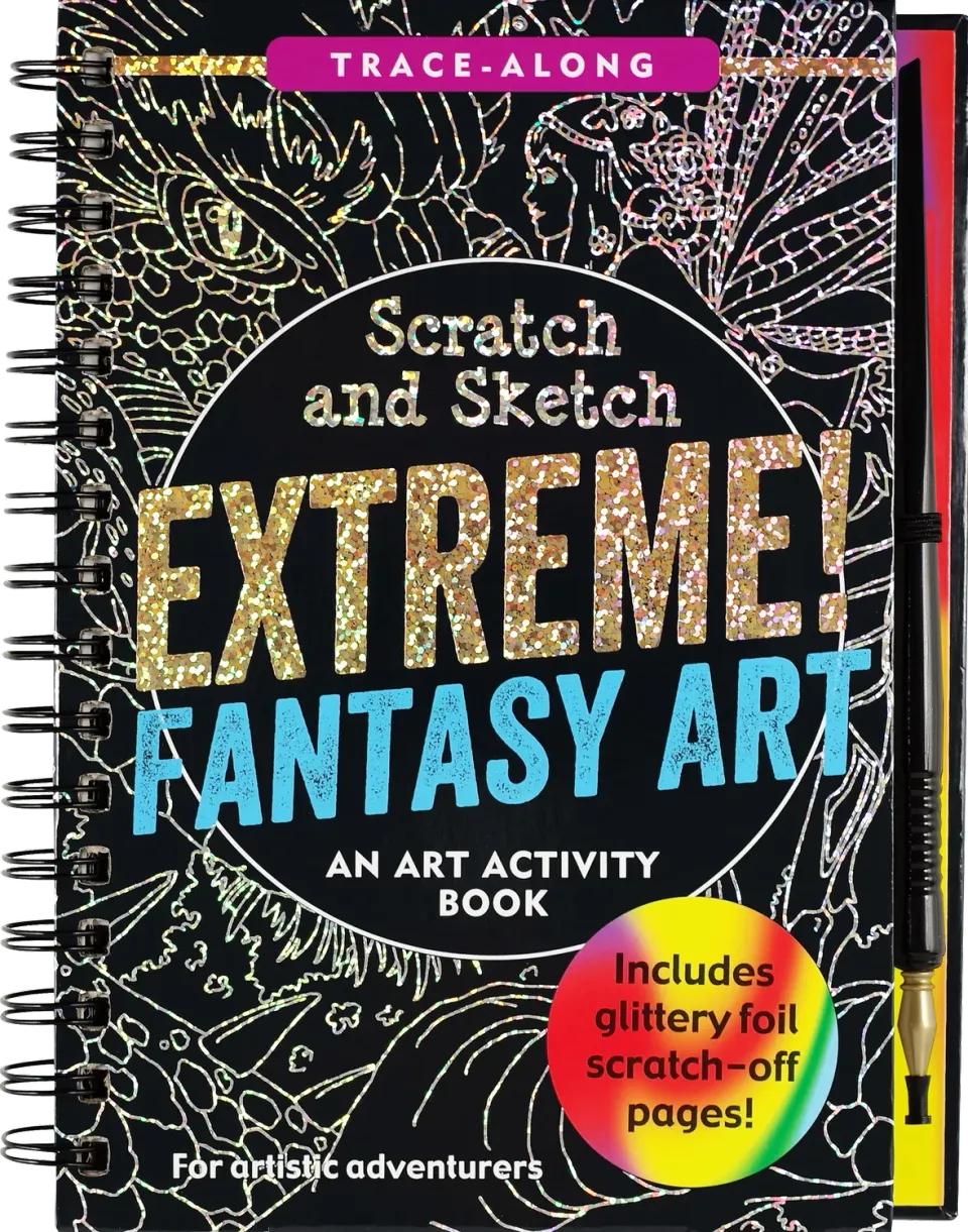 Peter Pauper Press Extreme Fantasy Art skrapebok 8 år+