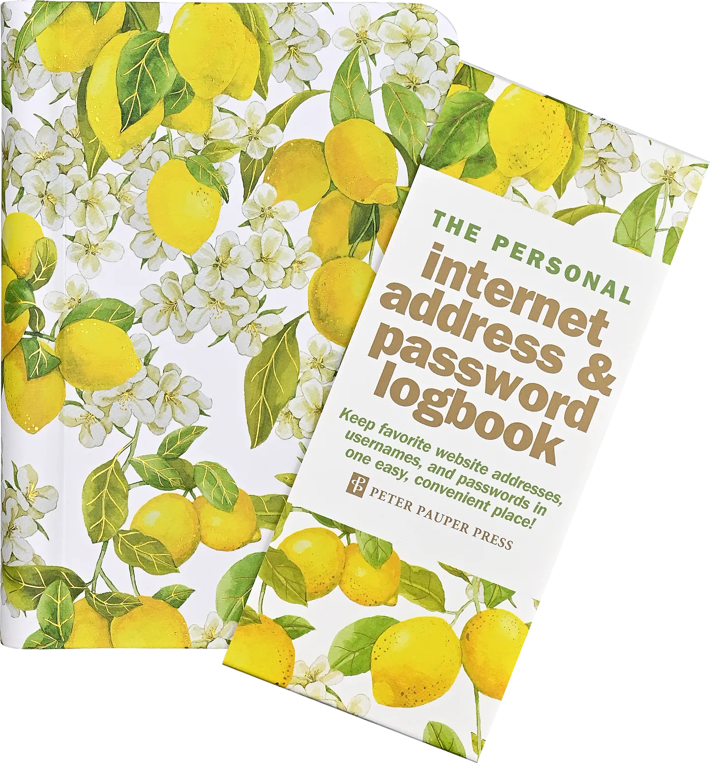 Peter Pauper Press Amalfi Lemons passordbok liten