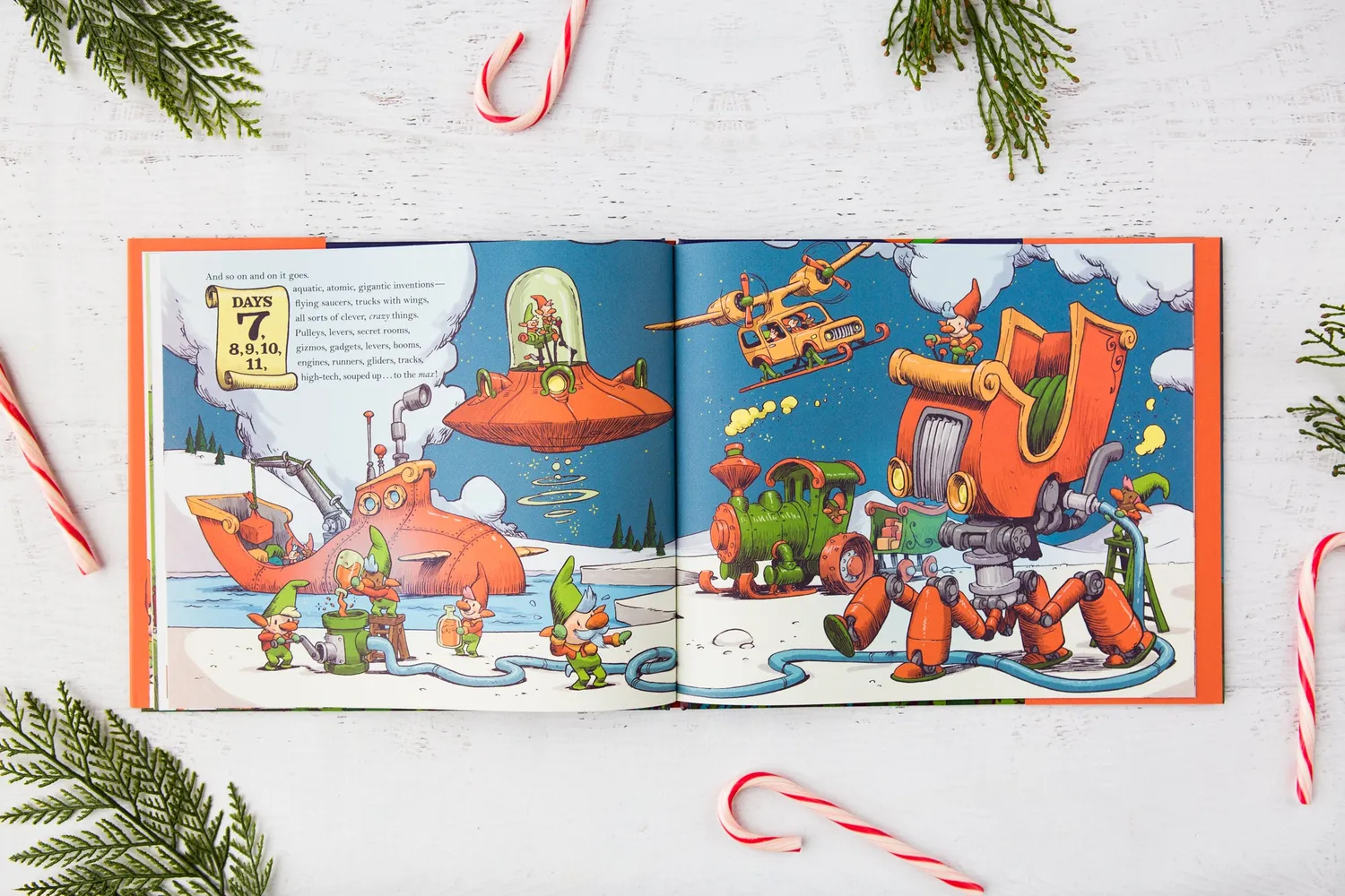 Abrams & Chronicle Books The 12 Sleighs of Christmas barnebok