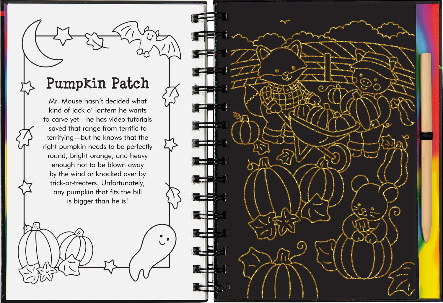 Scratch and Sketch Cute Spooky Halloween skrapebok