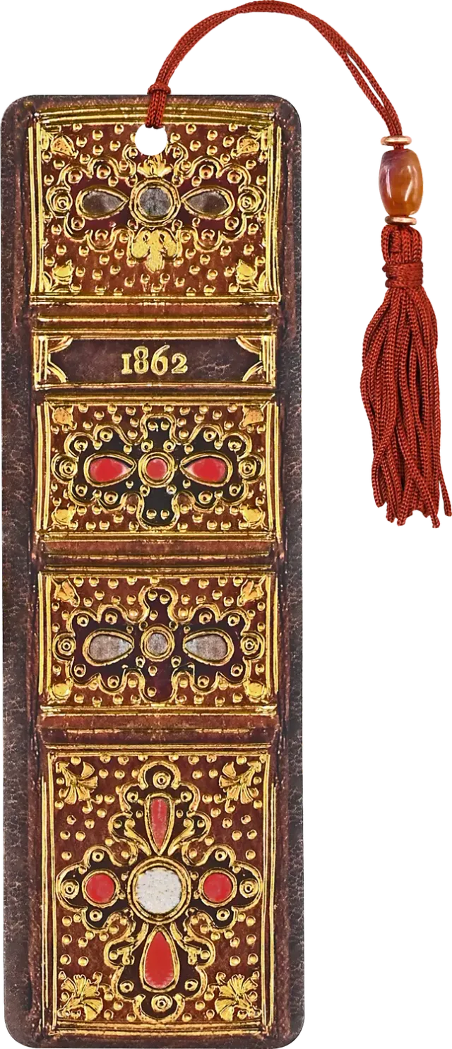 Peter Pauper Press Antique Book Spine bokmerke med perler