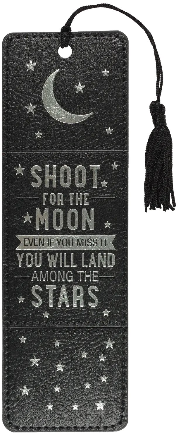 Peter Pauper Press Shoot for the Moon bokmerke skinn
