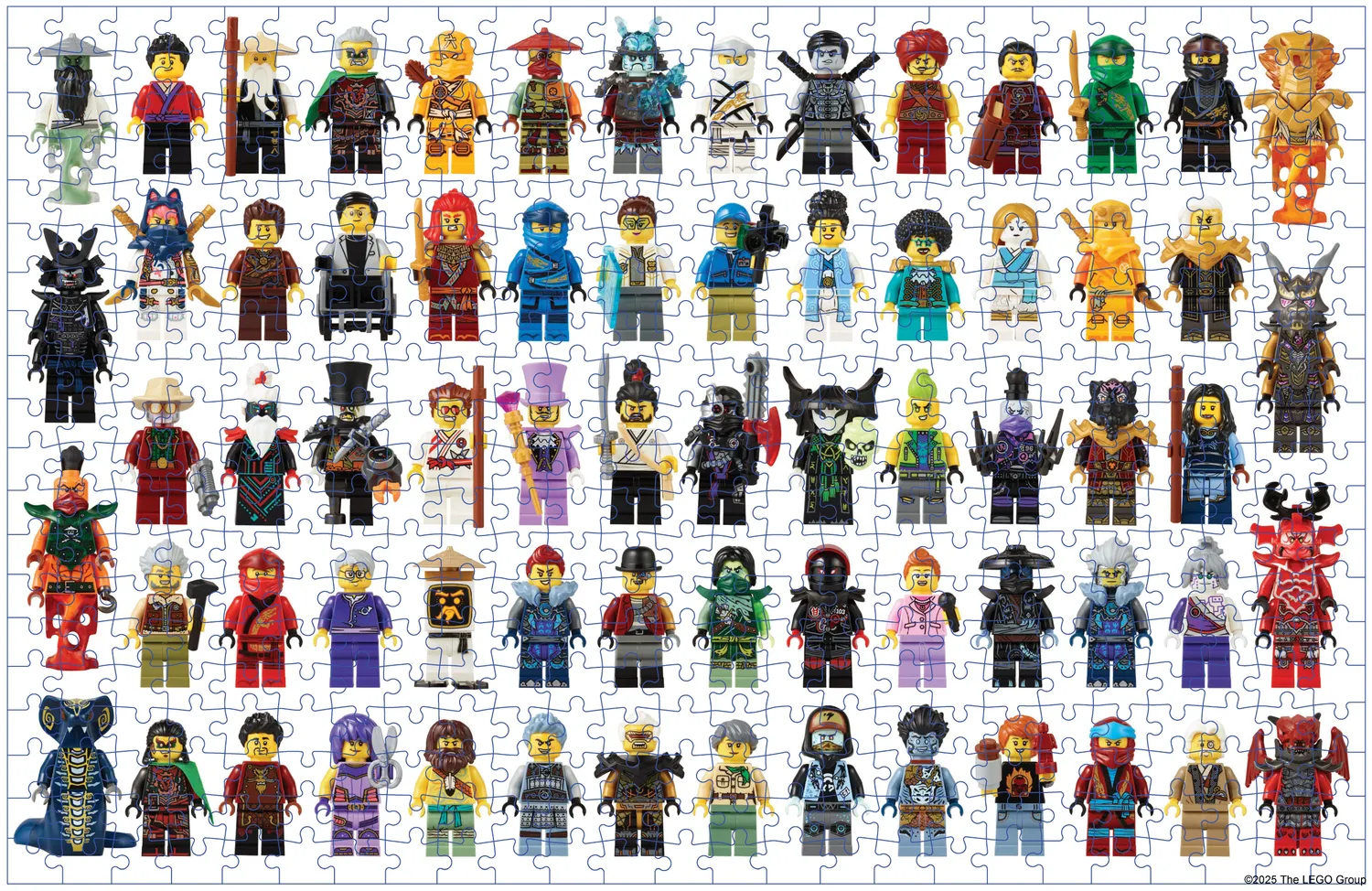 Abrams and Chronicle LEGO NINJAGO puslespill 500 brikker jubileum