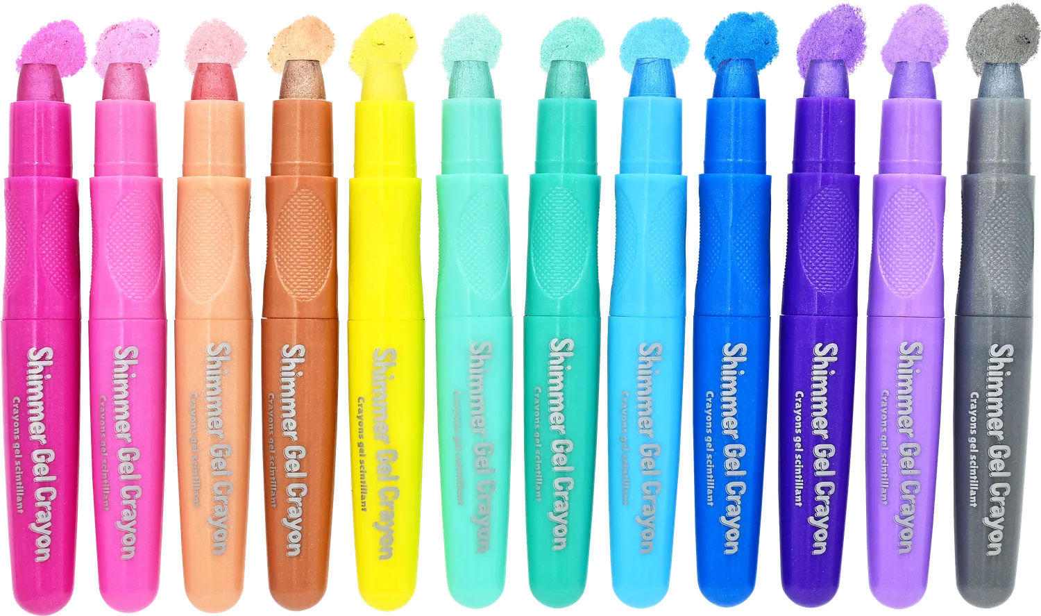 Peter Pauper Press Studio Series Shimmer Gel Crayons 12 stk