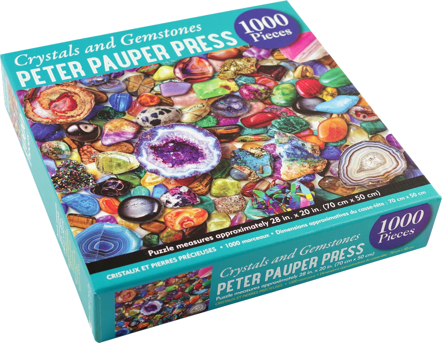 Peter Pauper Press Crystals and Gemstones puslespill 1000 brikker