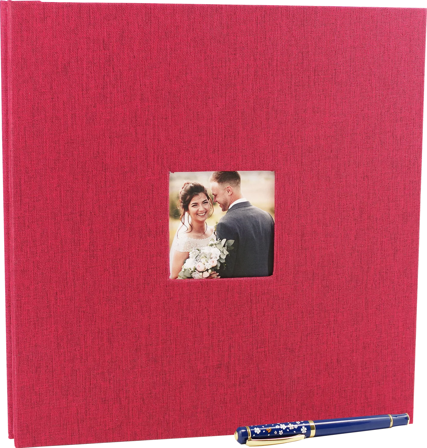 Peter Pauper Press Red Linen fotoalbum rødt