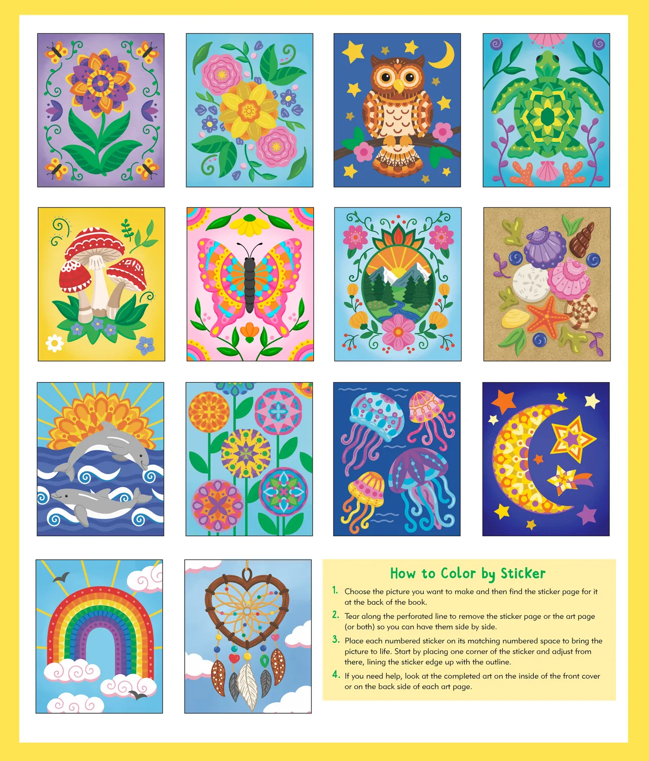 Peter Pauper Press Mindfulness klistrebok large print
