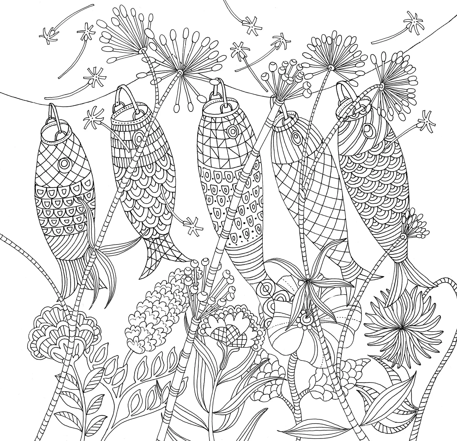 Peter Pauper Press Zen Garden Artist's Coloring Book fargeleggingsbok