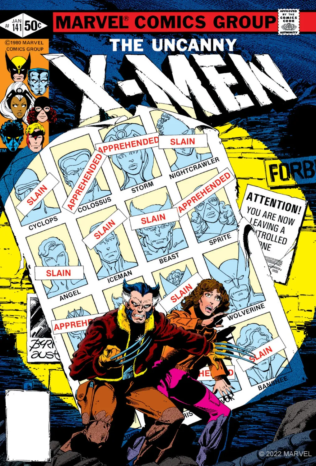 Marvel The X-Men 100 postkort samleboks