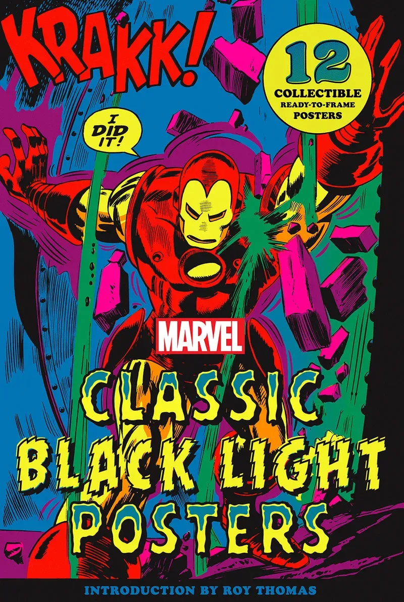 Abrams Marvel Classic Black Light plakatbok 12 plakater