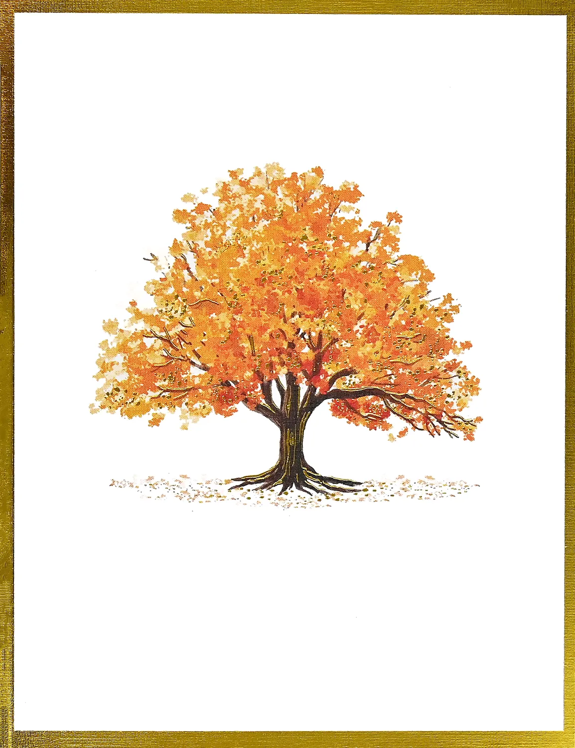 Peter Pauper Press Watercolor Trees kortsett 20 stk trær