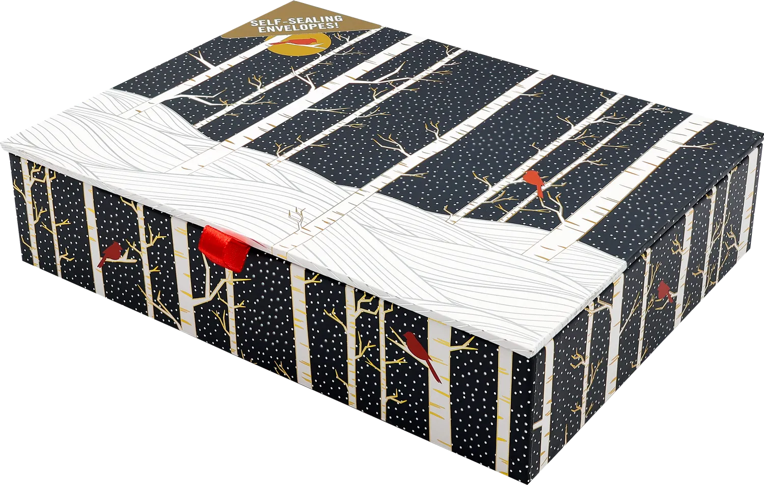 Peter Pauper Press Birch Trees julekort 20-pakning