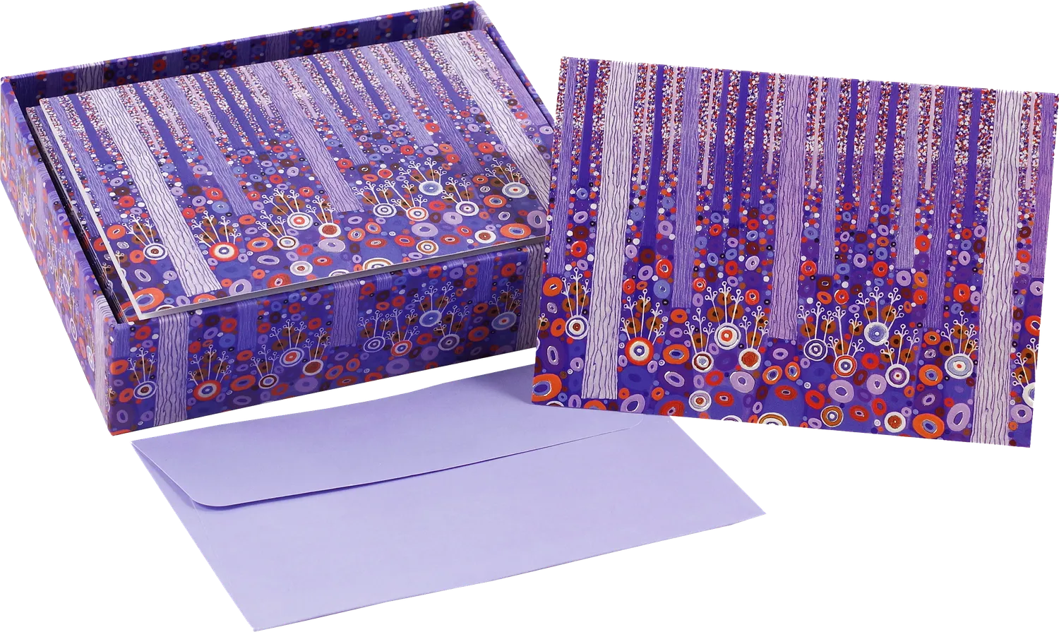 Peter Pauper Press Purple Forest kort 14 stk