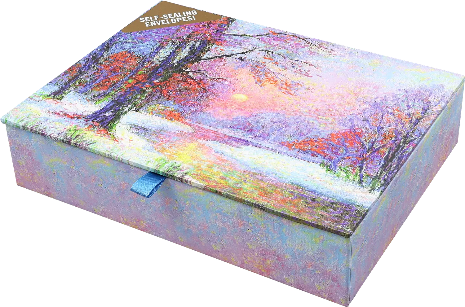 Peter Pauper Press Winter Daybreak julekort 20-pakning gullfolie