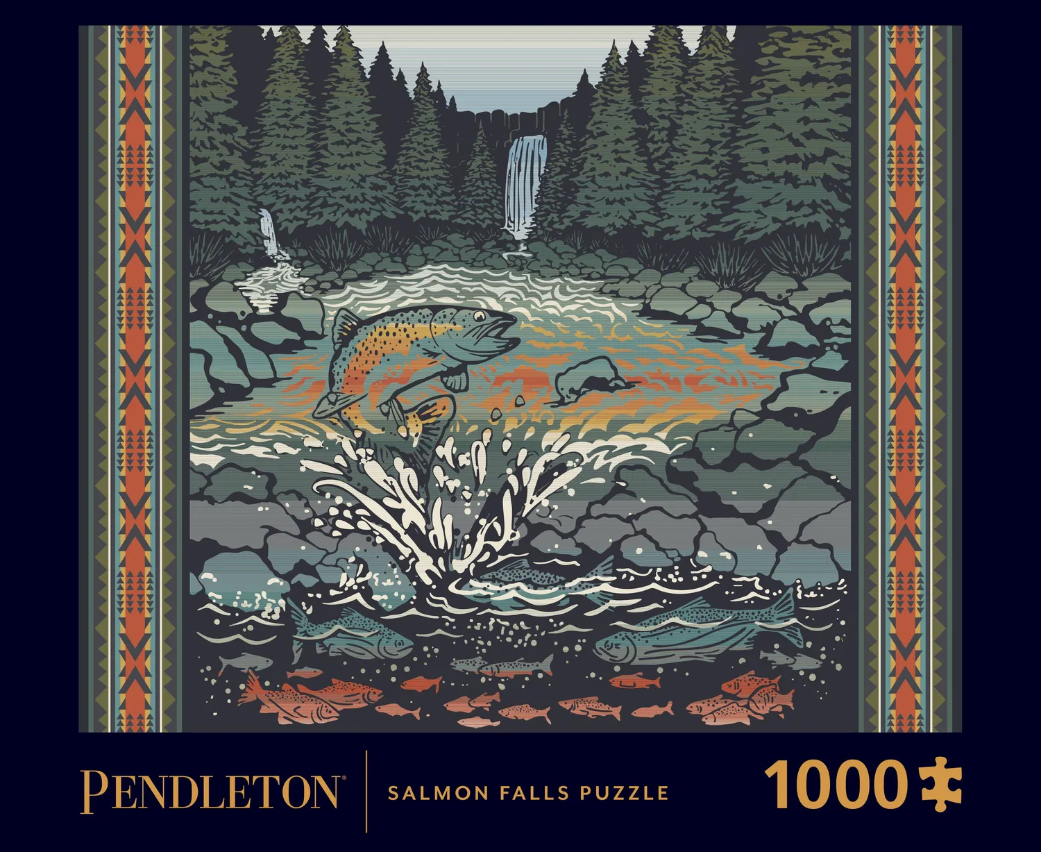 Abrams & Chronicle Books Pendleton Salmon Falls puslespill 1000