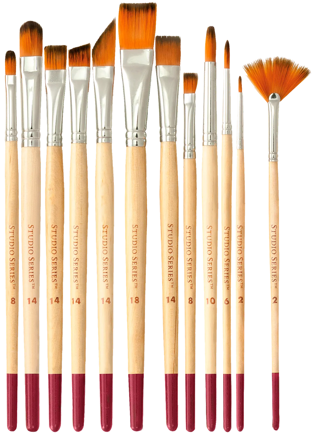 Peter Pauper Press Studio Series Artist Paintbrush penselsett 12 stk