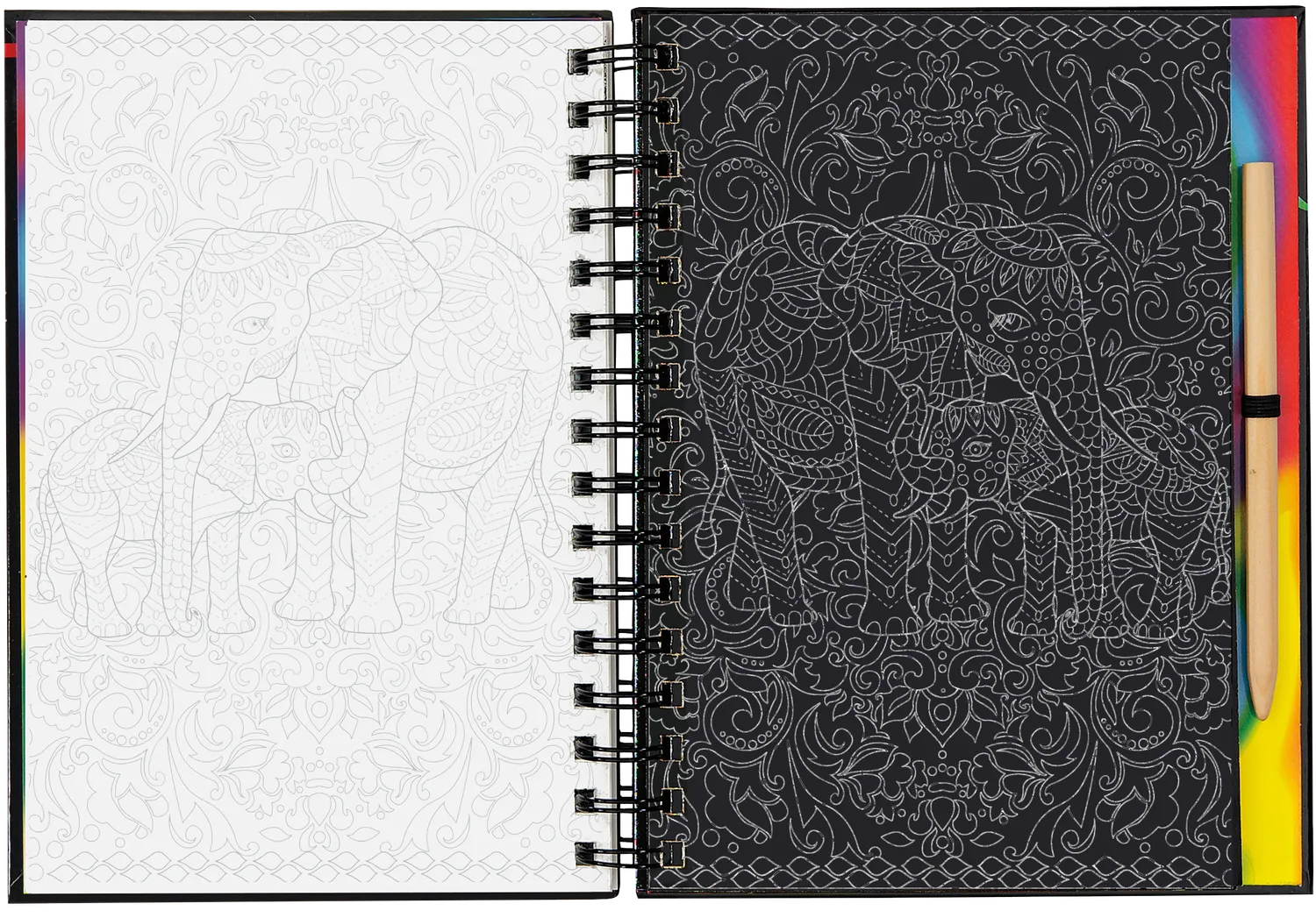 Scratch and Sketch Extreme Animals skrapebok barn