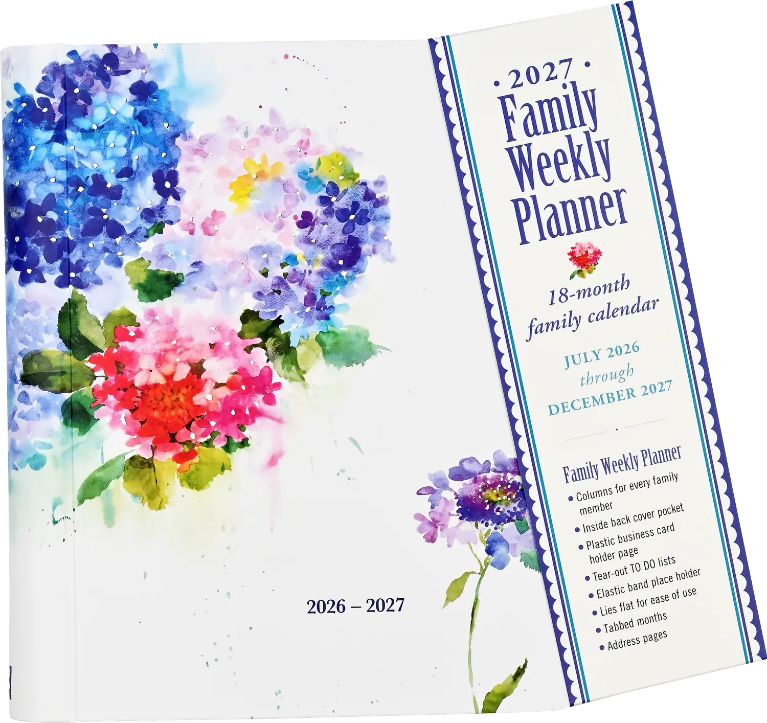 Peter Pauper Press Hydrangeas familieplanlegger 2027 18mnd