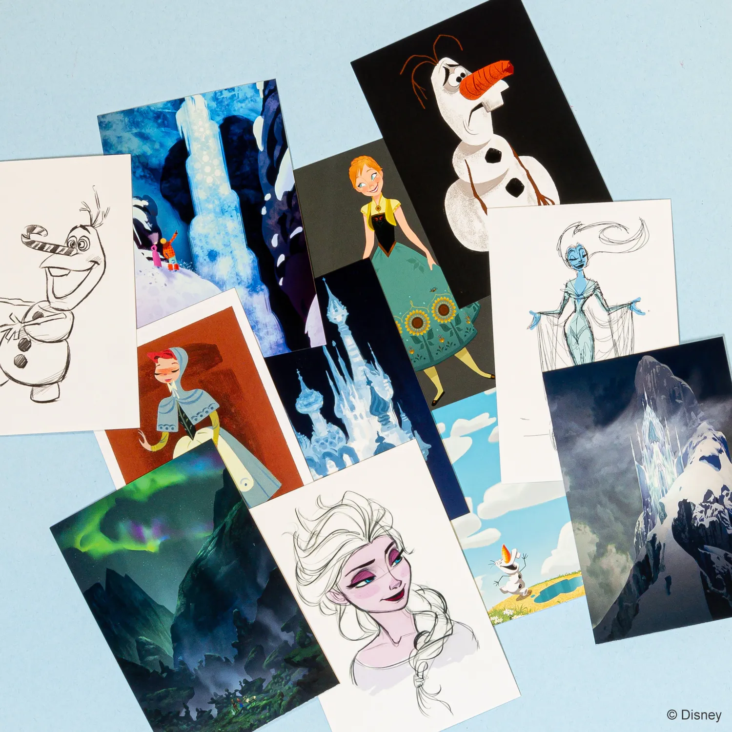 Chronicle Disney Frozen postkortboks 100 konseptkunst