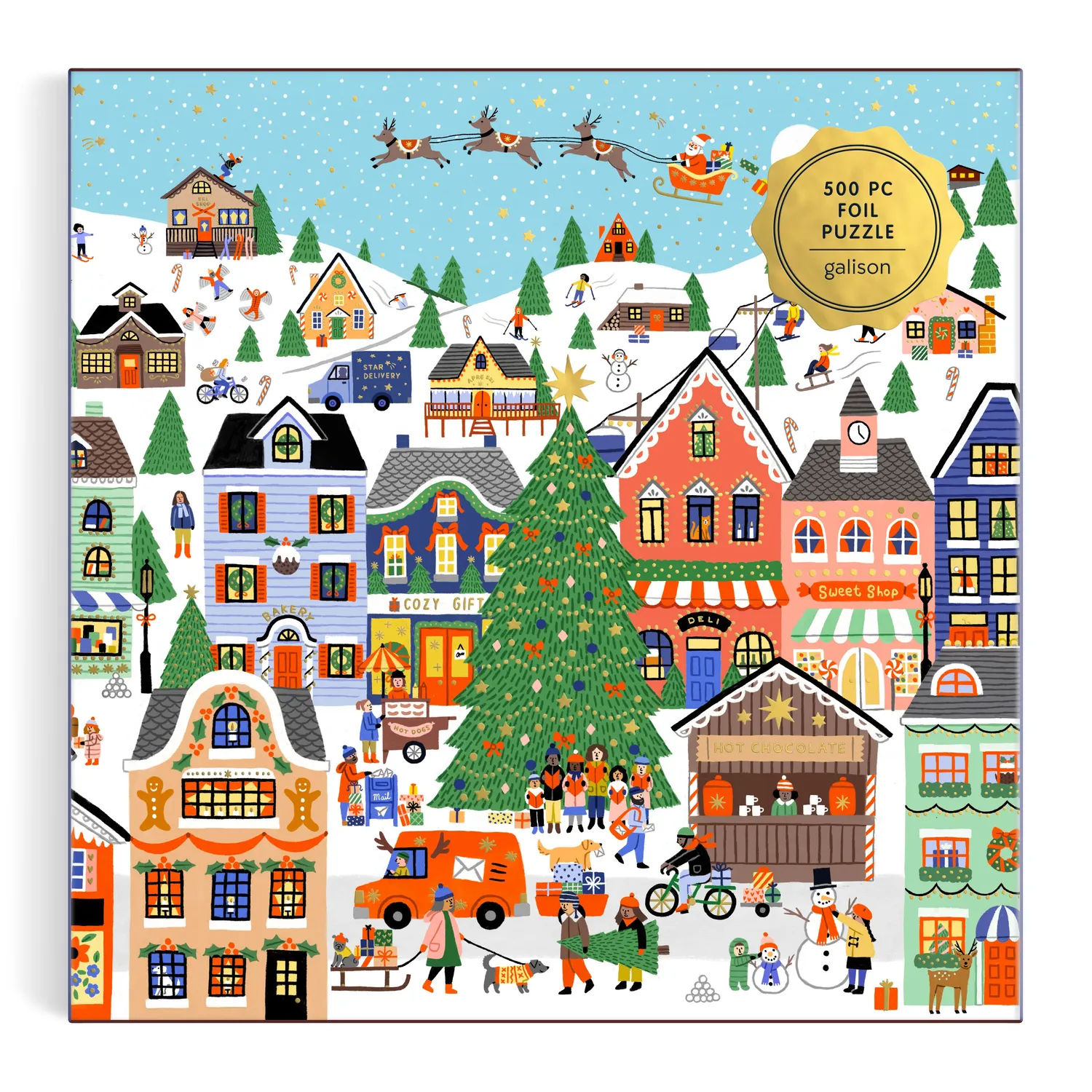 Galison Merryville puslespill 500 brikker folie