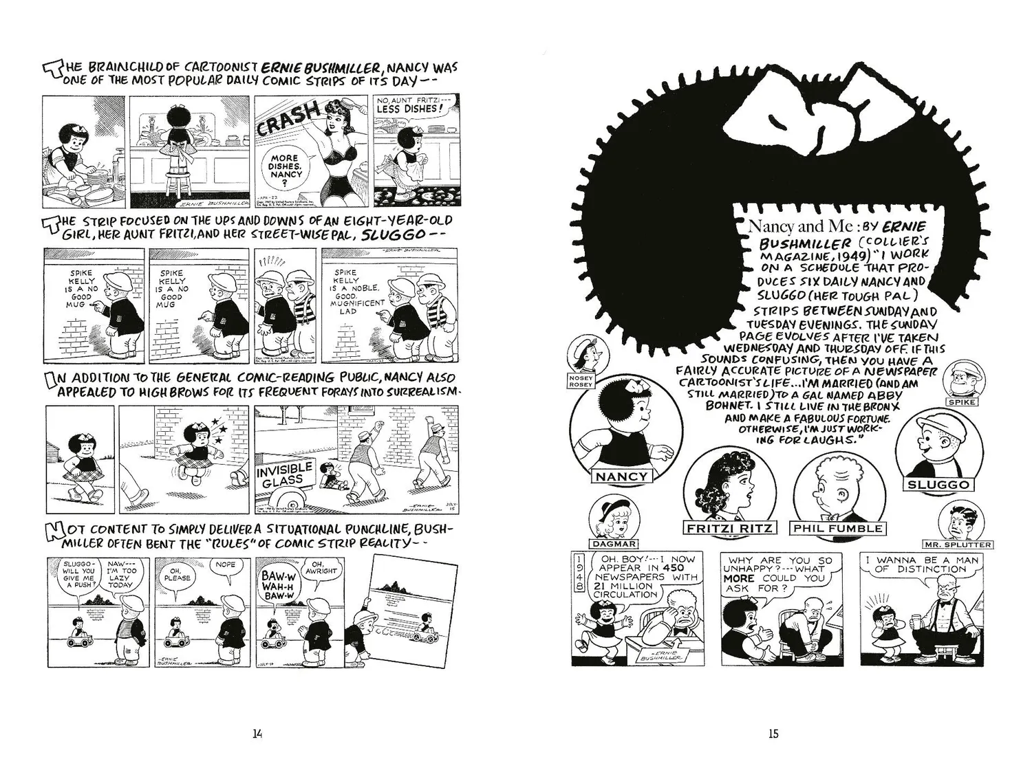 Abrams and Chronicle Three Rocks Ernie Bushmiller tegneseriebok innbundet