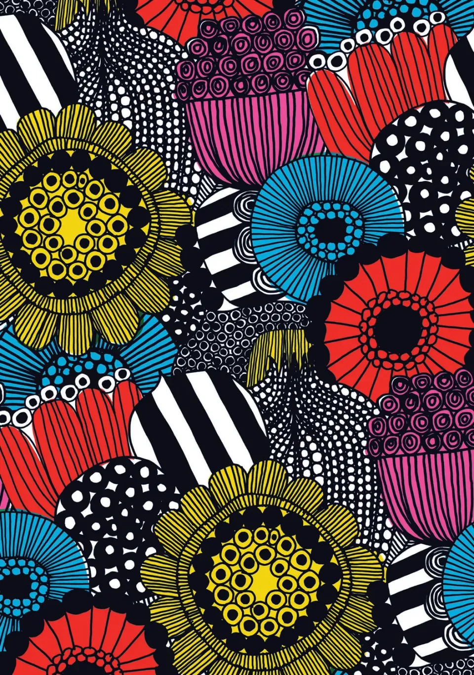 Marimekko Siirtolapuutarha notatbok flexi