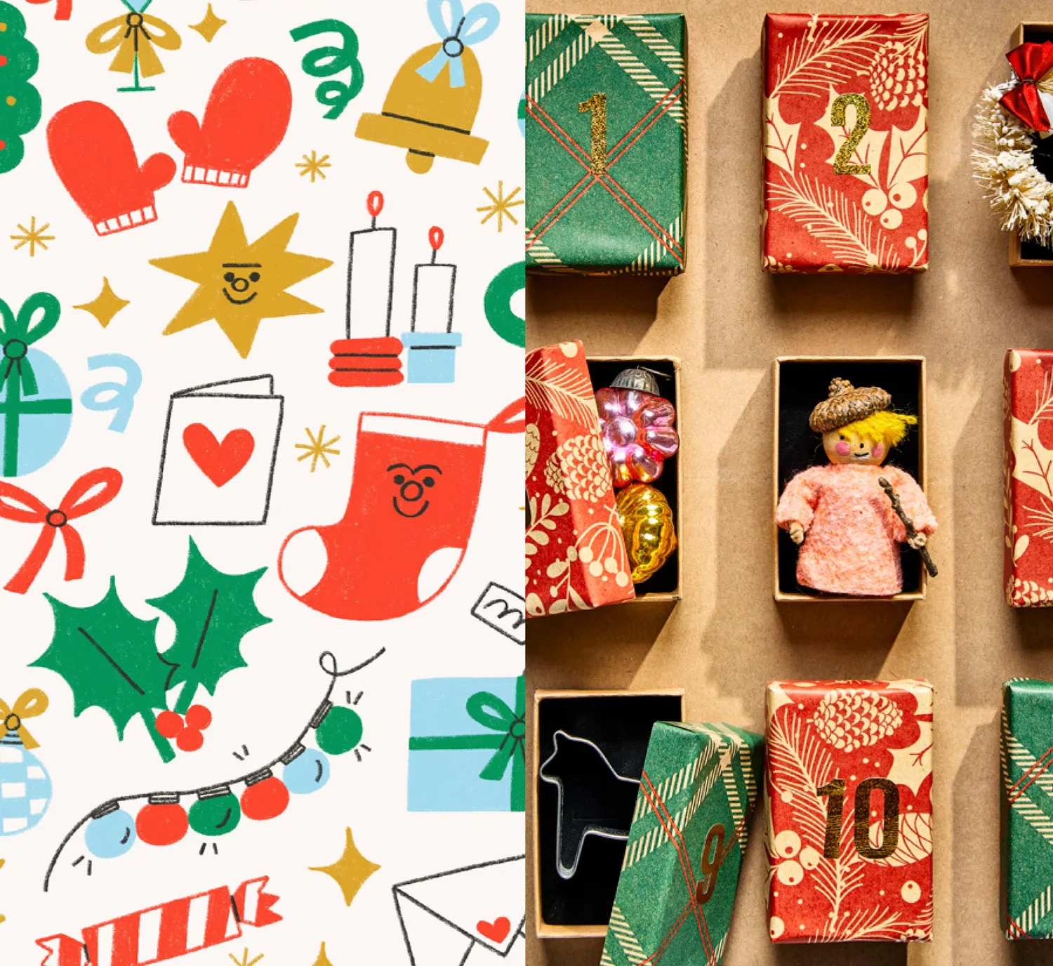 Abrams & Chronicle Books Christmas Countdown kortstokk 25 kort